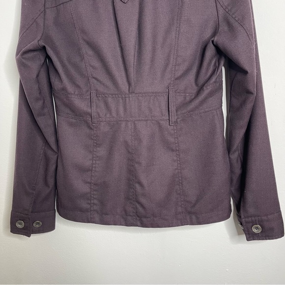 DIESEL Y2K Diesel Wool Military Style Jacket Deep Eggplant Purple Sz M - Picture 10 of 16
